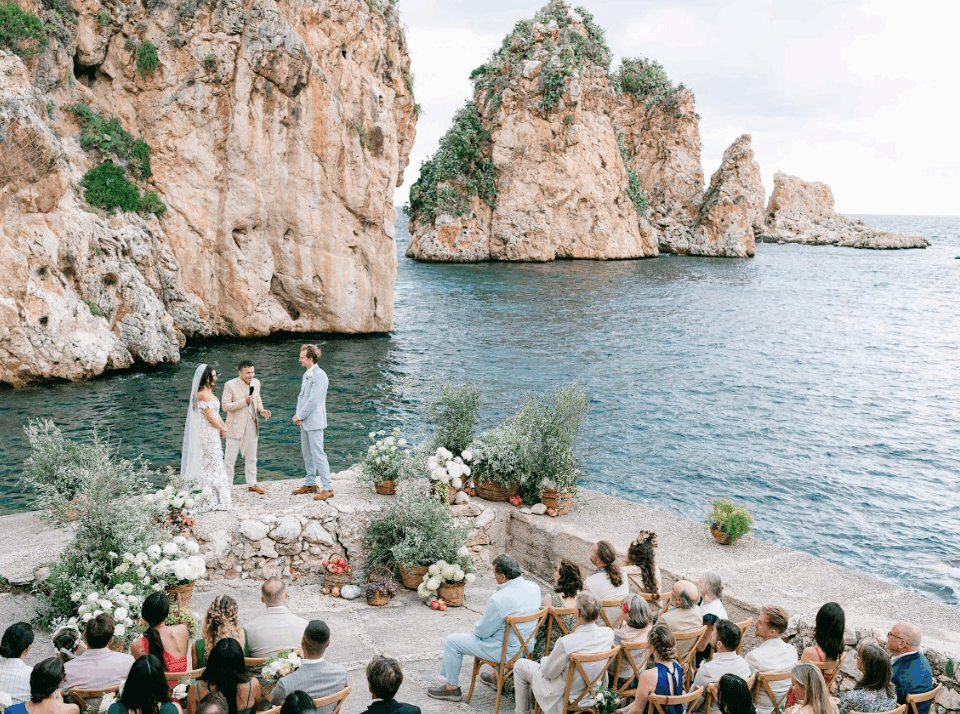 matrimonio emozionante a Tonnara di Scopello