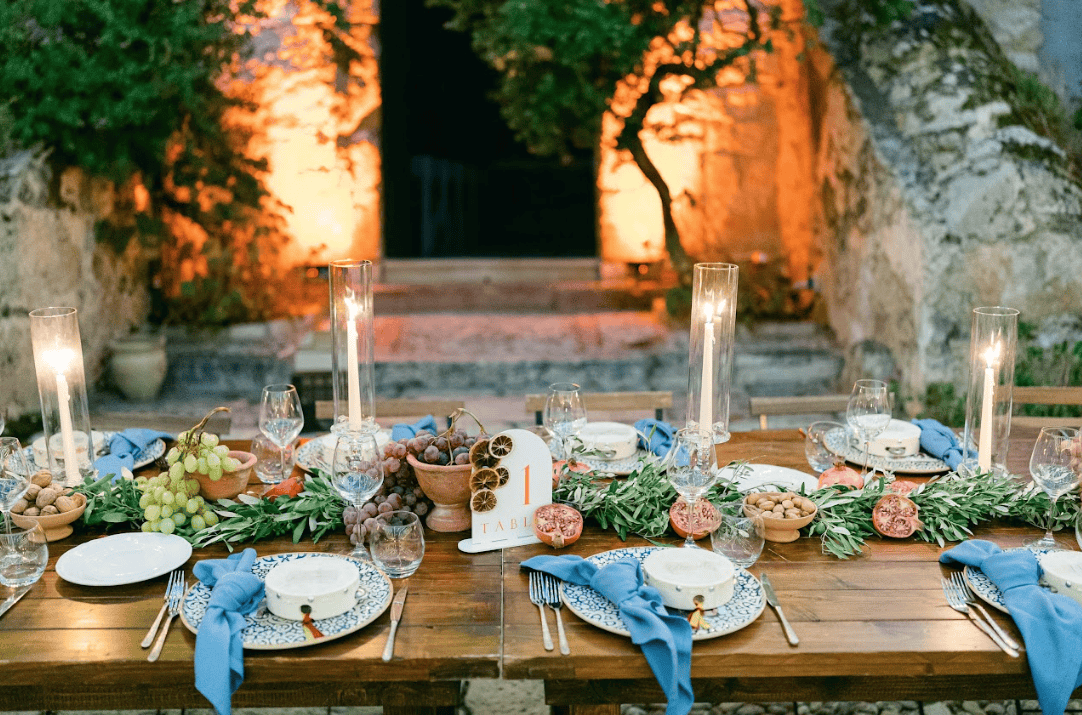 matrimonio emozionante a Tonnara di Scopello 
 mise en place 
